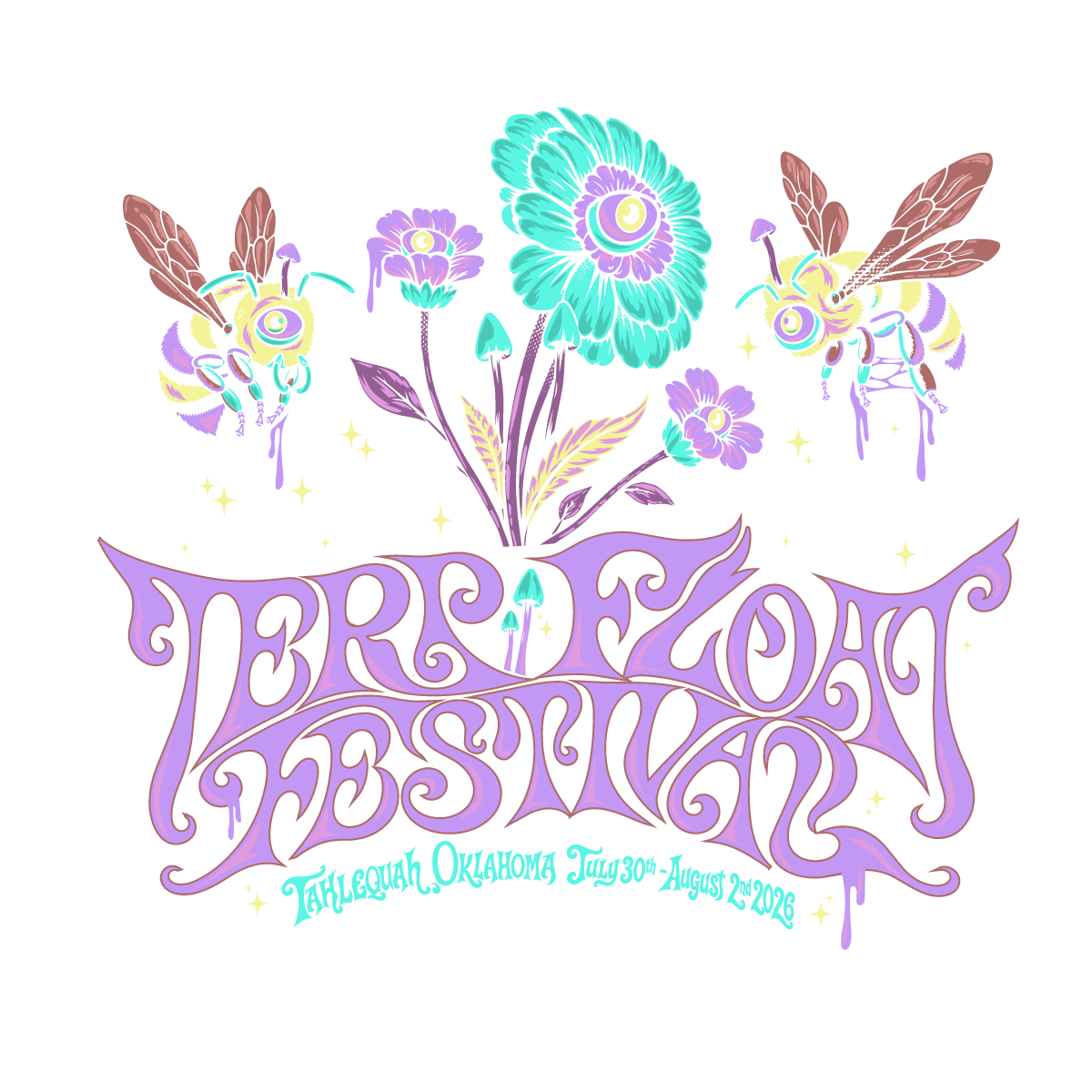 Terp Float Festival bee logo